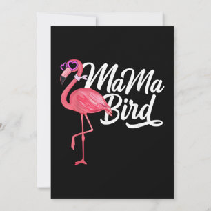 Flamingo Theme Birthday Gift - Mama Bird Flamingo Save The Date
