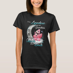 Flamingo This Leelee Loves Her Grandkids To Moon A T-Shirt