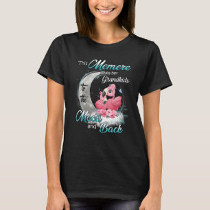 Flamingo This Memere Loves Her Grandkids To Moon A T-Shirt