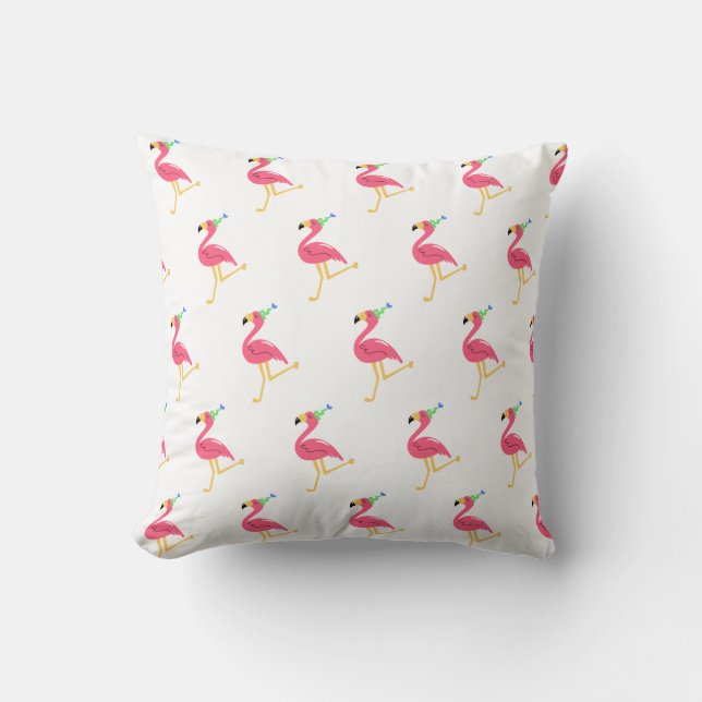 Flamingo throw Pillow (Front)