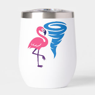 Flamingo Tornado Bold Modern Graphic Art