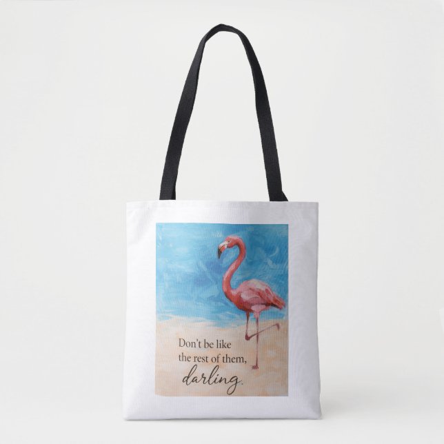 Flamingo tote bag (Front)