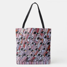 Flamingo Tote by Artist Martin Cheek