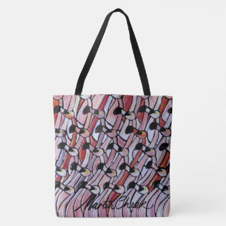 Flamingo Tote by Artist Martin Cheek Bag