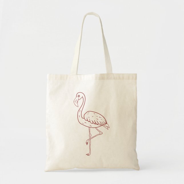 Flamingo Totebag Tote Bag (Front)