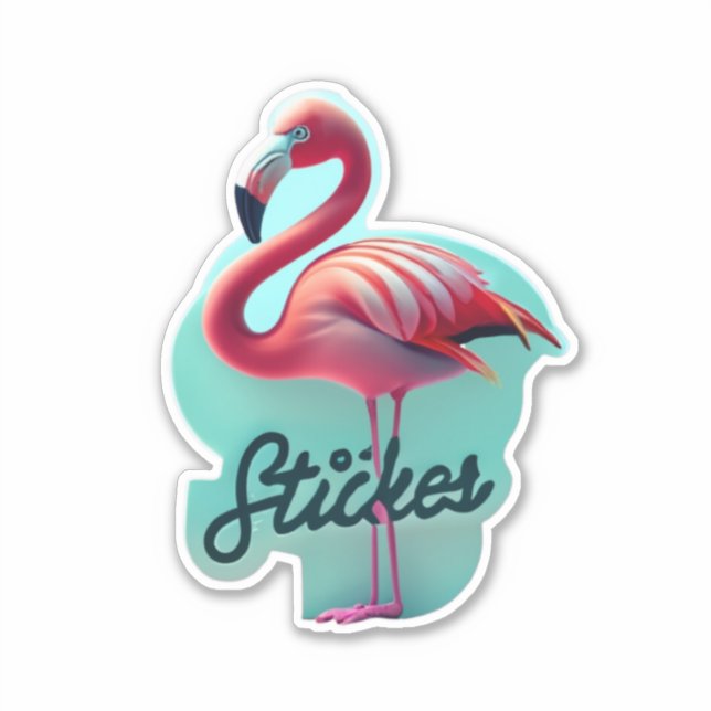 Flamingo Transform Your Space with Stickers (Front)