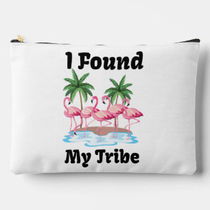 Flamingo Tribe Tropical Bridesmaid Gift Accessory Pouch