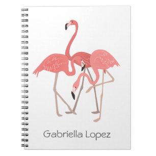 Flamingo Trio Personalised Notebook