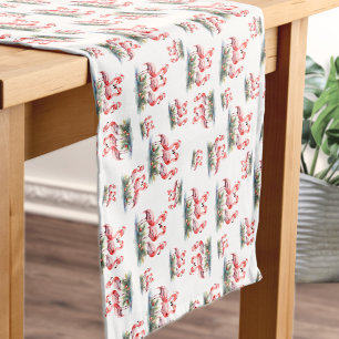 Flamingo Tropical Christmas Short Table Runner