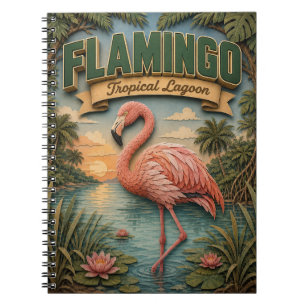 Flamingo Tropical Lagoon POPCUT Notebook