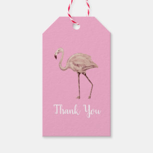 Flamingo Tropical Thank You Party  Gift Tags