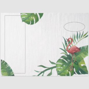 Flamingo Tropical Vibes Series Design 7 Tissue Paper