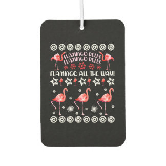 Flamingo Ugly Sweater Car Air Freshener