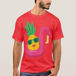 Flamingo Upside Down Pineapple SwingerMen & Women T-Shirt