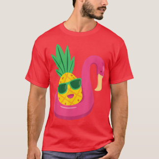 Flamingo Upside Down Pineapple SwingerMen & Women  T-Shirt