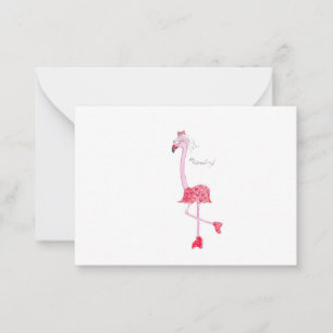 Flamingo Valentine Card