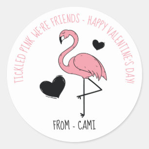 Flamingo Valentine Sticker