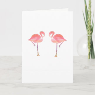 Flamingo Valentines Card