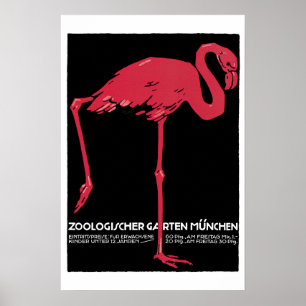 Flamingo Vintage Travel Poster
