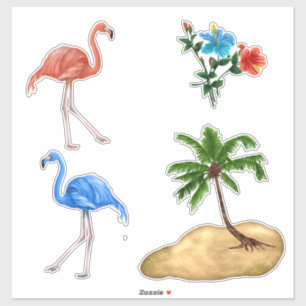 Flamingo Vinyl Custom Sticker