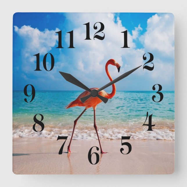 Flamingo Wall Clock (Front)
