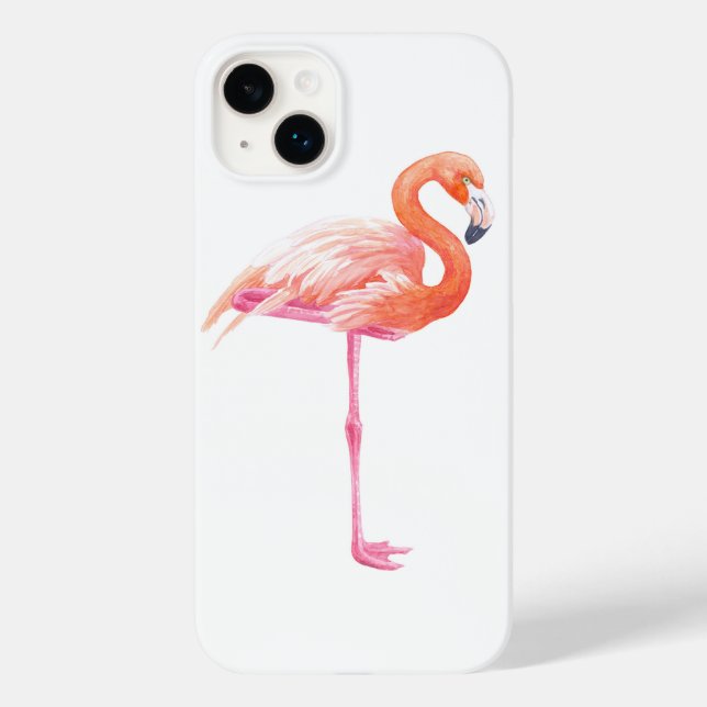 Flamingo watercolor Case-Mate iPhone case (Back)