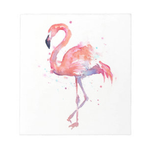 Flamingo Watercolor Notepad