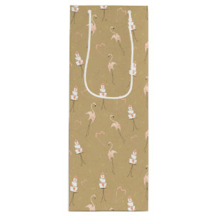 Flamingo Wedding Multi Wine Gift Bag