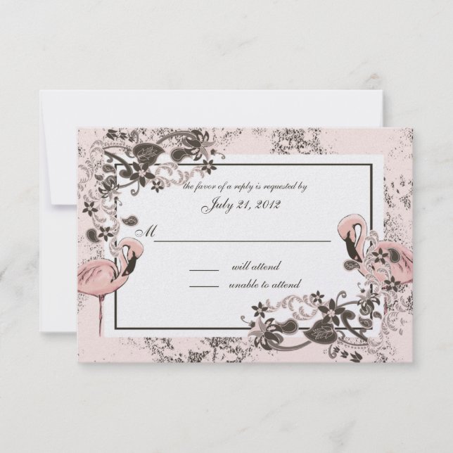 Flamingo Wedding Response (Front)