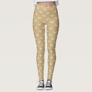 Flamingo Wedding Tiled leggings