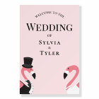 Flamingo Wedding Welcome