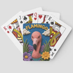 Flamingo Wetland Pool Modern KlayKoo Playing Cards