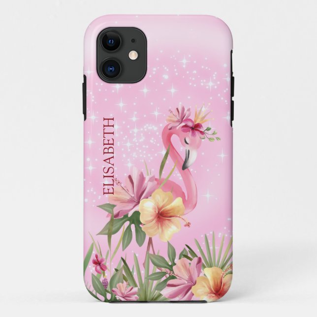 Flamingo With Crown Case-Mate iPhone Case (Back)