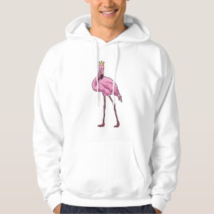 Flamingo with Crown Hoodie