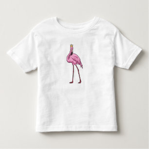 Flamingo with Crown Toddler T-Shirt