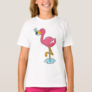 Flamingo with Fish T-Shirt