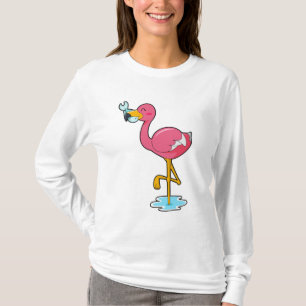 Flamingo with Fish T-Shirt