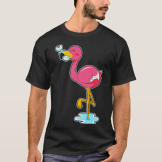 Flamingo with Fish T-Shirt