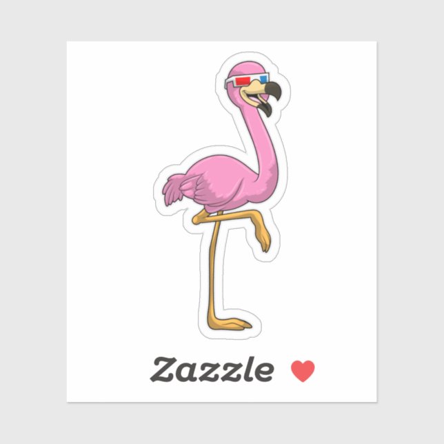 Flamingo with Glasses (Sheet)