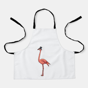 Flamingo with Hat Apron