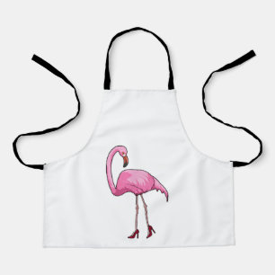 Flamingo with High heels Apron