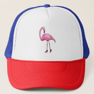 Flamingo with High heels Trucker Hat