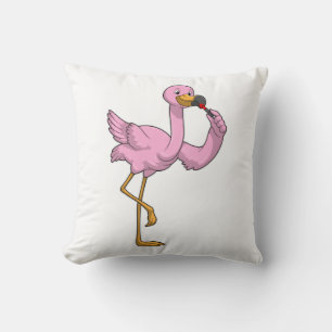 Flamingo with Lipstick Cushion
