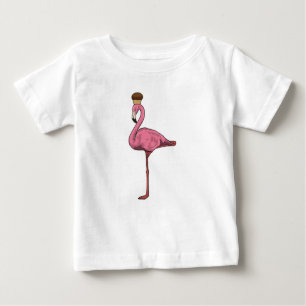 Flamingo with Muffin Baby T-Shirt