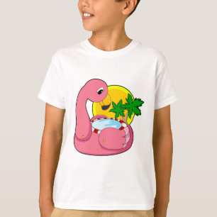 Flamingo with Pool T-Shirt