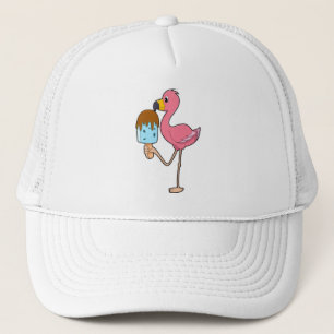 Flamingo with Popsicle Trucker Hat
