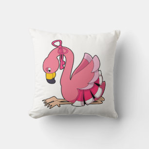 Flamingo with Ribbon Cushion