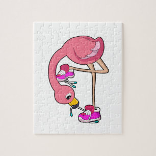 Flamingo with Shoes Jigsaw Puzzle