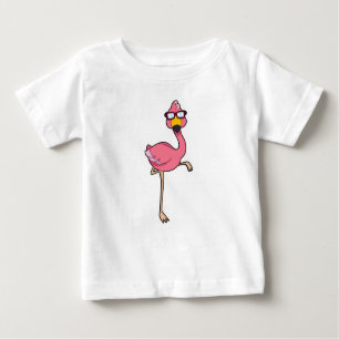 Flamingo with Sunglasses Baby T-Shirt