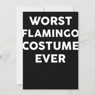 Flamingo Worst Flamingo Costume Ever Holiday Card